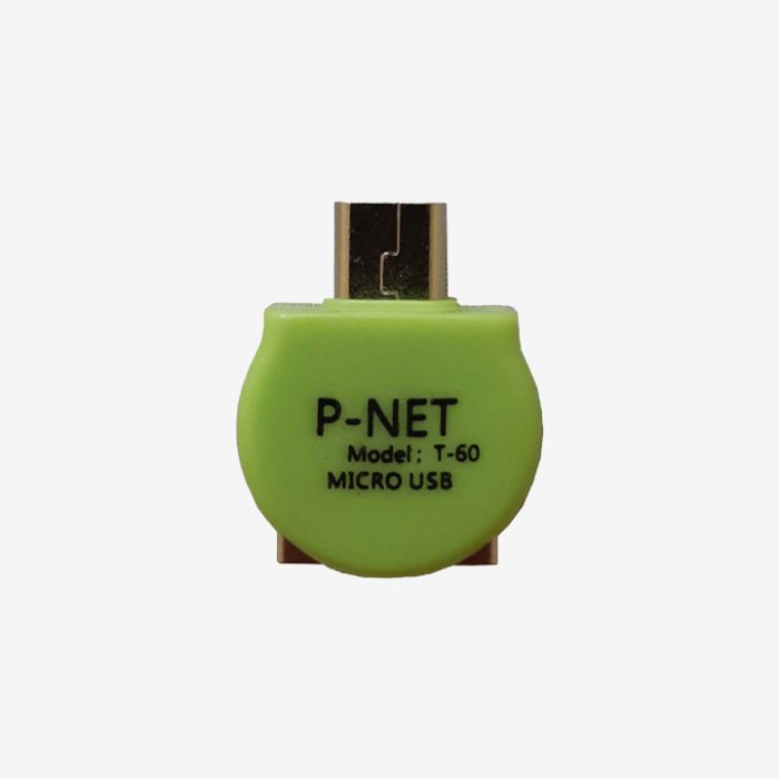 مبدل او تی جی micro USB پی نت مدل P-net T60 micro USB OTG Adapter